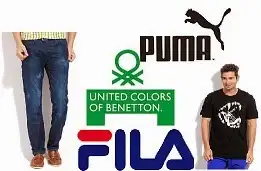 Buy 2 UCB Mens Clothing Get Flat 50% Off | Flat 55% Off on PUMA & FILA Mens Clothing