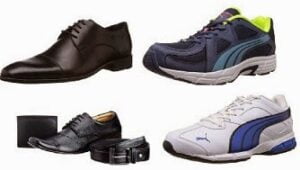 Flat 50% Off or more on Mens Formal Shoes and Sports Shoes
