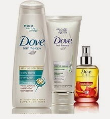 Dove Gift Set (Hair Conditioner, Hair Oil, Shampoo)
