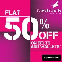 Fastrack Belts & Wallet: Flat 50% Off @ Flipkart