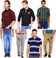 Men’s Casual Shirts | T-Shirts | Trousers | Sports Wear | Cargo | Jeans under Rs.599 @ Amazon