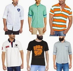 Mens Casual & Formal Shirts | T-Shirts | Polo - Minimum 50% Off