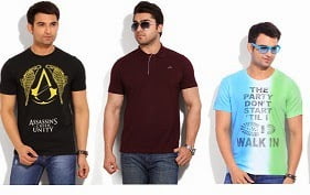 Men’s T-Shirts below Rs.300 @ Flipkart