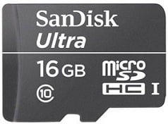 Sandisk Micro SDHC Card 16 GB Class 10