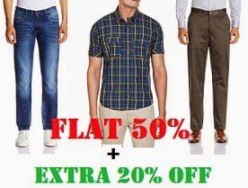 Mens Clothing: Flat 50% Off