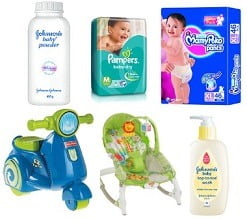 Minimum 20% Off on Baby Diapers, Body, Hair Care Products, Strollers & more