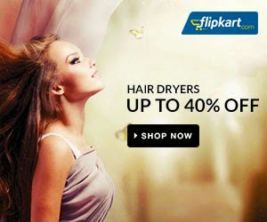Hair Dryer: Up to 40% Off starts from Rs.150 @ Flipkart