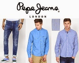 Pepe Jeans Clothing: Flat 50% Off @ Flipkart