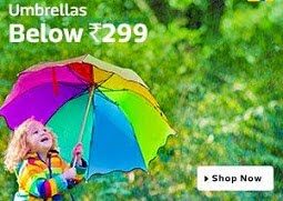 Umbrellas below Rs.299 @ Amazon