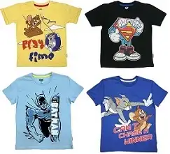 Kid’s T-shirts (Disney, Batsman, Tom & Jerry, Marvel, Mickey) for Rs.250 @ Flipkart