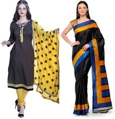 Cenizas Art Silk Sarees & Dress Material for Rs.499 @ Flipkart