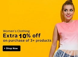 Women’s Kurtas / Kurtis: Up to 70% Off + Buy 3 Get Extra 10% Off or Buy 2 Get Extra 5% Off @ Flipkart