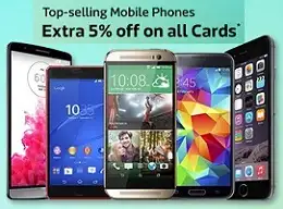 Top Selling Mobile Phones: Extra 5% Off on all Debit / Credit Cards @ Flipkart