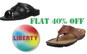 Liberty Footwear (Coolers) – Flat 40% Off Starts from Rs.239 @ Amazon