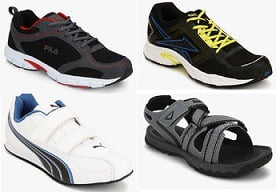 Reebok | Adidas | Puma | Nike | Adidas-Originals | Asics | Crocs | Converse | Fila Sports Shoes: Min 50% upto 60% off @ Flipkart