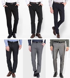 Men’s Formal Trousers – Flat 40% to 70% Off @ Flipkart