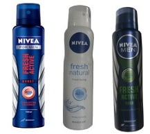 Minimum 20% Off on Nivea Deodorant for Men & Women