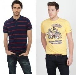 Basics Men’s T-Shirts – Min 50% Off @ Amazon