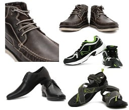 Minimum 50% Off on Men’s Footwear (Casual, Sports, Formal, Sandals, Slippers) @ Flipkart
