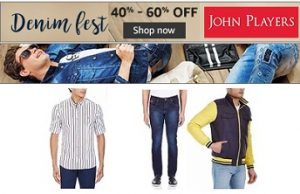 Min 60% Off on John Player Men’s Clothing @ Amazon
