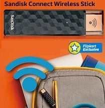 Sandisk Connect Wireless Stick Pen Drives (16, 32, 64, 128 GB) @ Flipkart – Min 35% Discount (Deal of the Day)