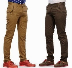 Flat 81% Off on Haute Couture Slim Fit Mens Trousers