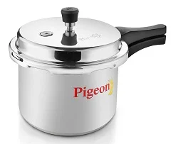 Pigeon by Stovekraft Deluxe Aluminium Pressure Cooker, 3 Litres