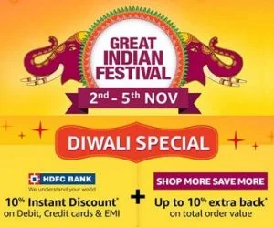 Amazon Great Indian Festival Sale (Diwali Offer)