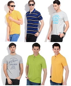 Men’s Premium Brand T-Shirts – 50% – 75% Off starts from Rs.169 @ Flipkart