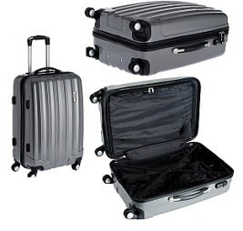 Airmate Polycarbonate 75 cms Silver Hard sided Suitcase