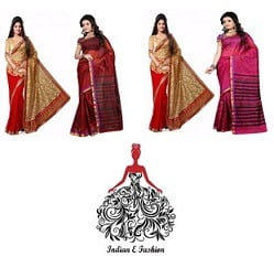 Indian-e-Fashion Sarees Value Packs (Pack of 2) for Rs.999 @ Flipkart