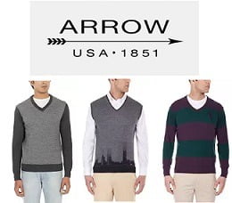 Arrow Knitwear (Sweaters & Pullovers) – Flat 60% Off @ Amazon