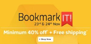 Bookmark-IT Sale: Minimum 40% Off On Books with Free Shipping on All Orders @ Flipkart (Valid till 24th Nov’15)
