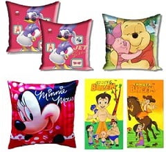 Children's Day Special: Flat 60% Off on Cartoon Character Cushion Cover & Bath Towels