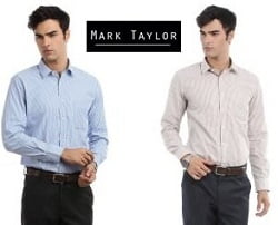 Flat 60% Off on Mark Taylor Mens Shirts