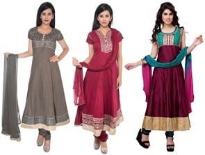 Flat 70% Off on Semi Stitched Salwar Suit Dress Material