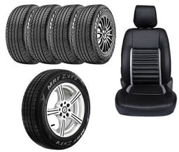 PREMIUM SEAT COVERS & TYRES: Extra 10% Cashback as Amazon Gift Card