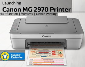 Canon MG 2970 Multi Function Wireless Printer / Mobile Printing for Rs.2998 (Limited Period Deal)
