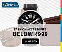Fashion Accessories – Watches, Belts, Wallets, Sunglasses & more – All below Rs.999 @ Flipkart