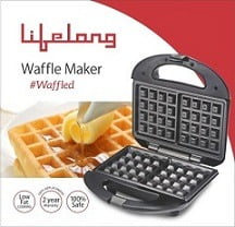 Lifelong 105 Waffle Maker (Stainless Steel) for Rs.1199 @ Amazon