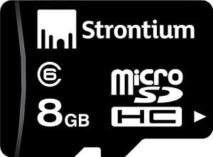 Strontium 8GB MicroSDHC Memory Card (Class 6) for Rs.358 @ Amazon