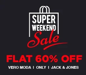 Flat 60% Off on Jack & Jones Men's Clothing | Vero Moda & Only Women's Clothing