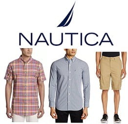 Flat 60% Off on Nautica Men’s Clothing @ Amazon