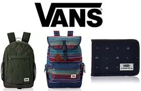 VANS (International Brand) Wallets & Backpacks – Flat 50% to 70% Off @ Amazon