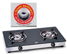 Flat 40% Off on Glen Glass Cooktop Stainless Steel Manual Gas Stove