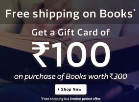 Get FREE Rs.100 worth Flipkart Gift voucher on purchase of Books worth Rs.300 @ Flipkart