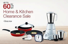 Home & Kitchen Clearance Sale: Up to 60% Off on Kitchen & Home Utilities