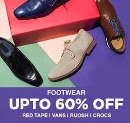 Amazon End of Season Sale: Up to 75% Off on Men’s Footwear (VANS, Red Tape, Ruosh, Crocs)