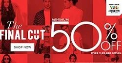 Myntra: Min 50% Off + Extra 10% Off on Men / Women Clothing & Footwear