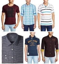 Great Offer: Flat 60% Off on Men’s Shirts & T-Shirts starts from Rs.199 @ Amazon